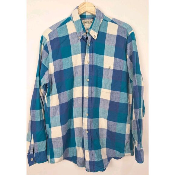 American Eagle Outfitters Other - Vintage American Eagle Outfitters Mens Flannel 80s Sz Large Blue Checker Shirt